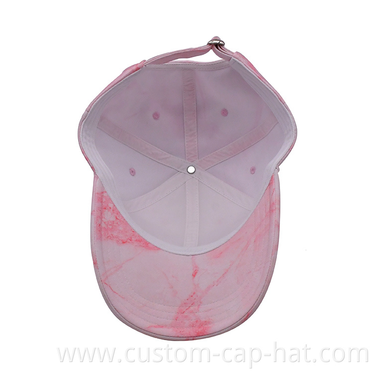 Pink Tie Dye Baseball Cap